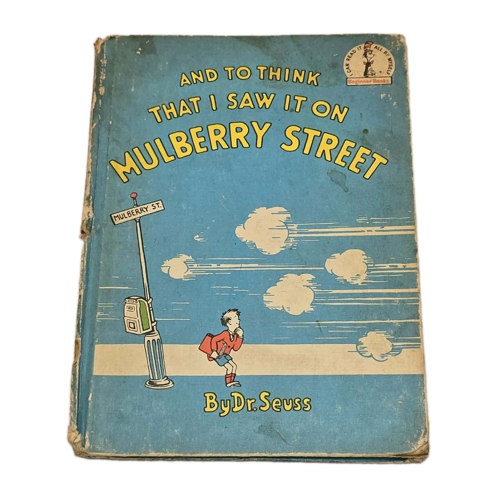 Vintage 1964 Book Club Edition of And to Think That I Saw It on Mulberry Street
